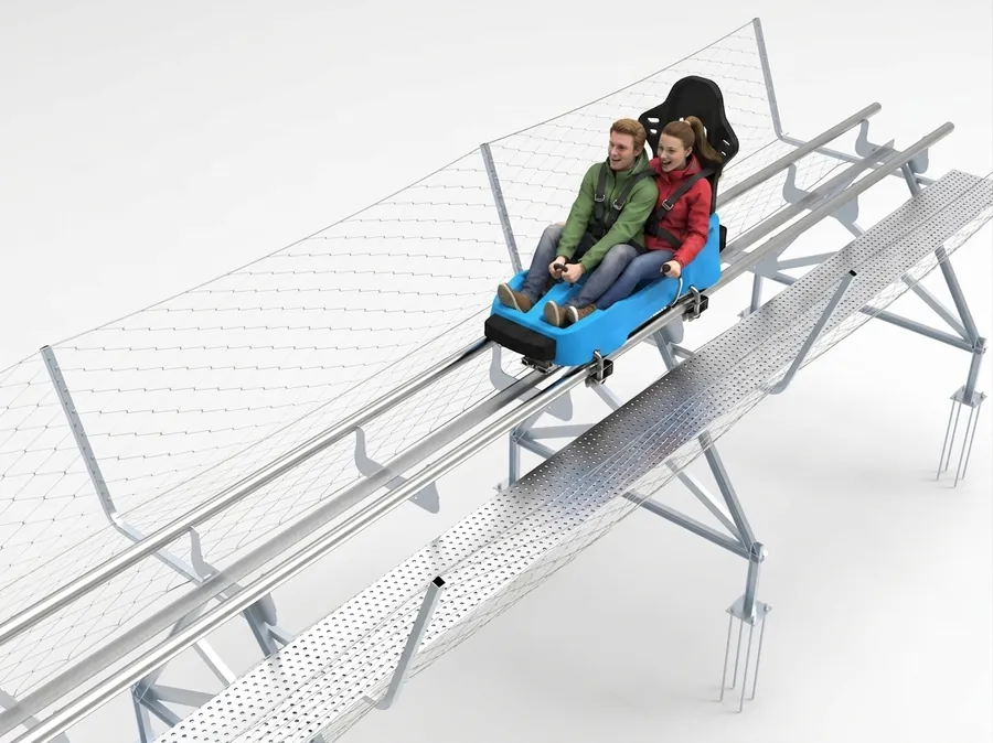 Shell back coaster vehicle